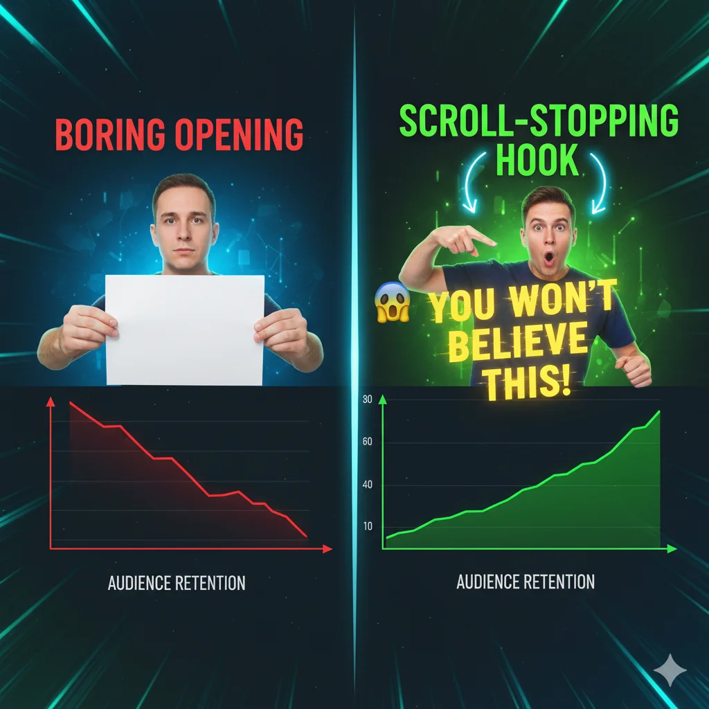 Increasing viewer retention with a TikTok Hook Generator