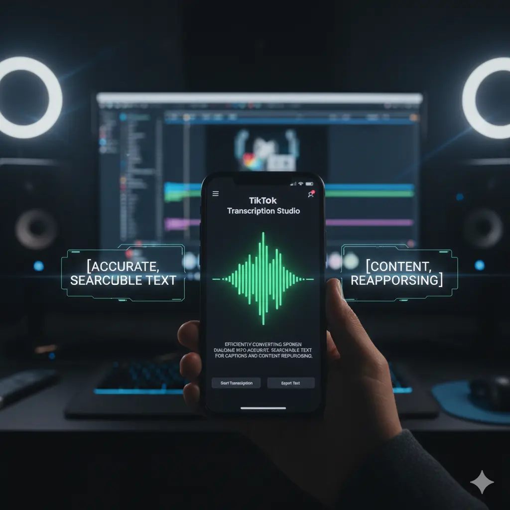 Generating text from video with a TikTok Video Transcription tool