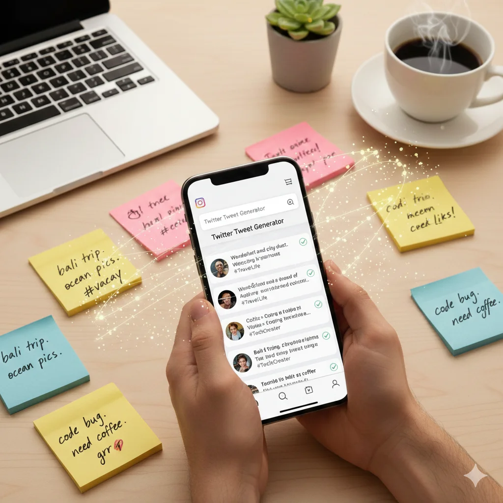 Generating creative text ideas with a Twitter Tweet Generator