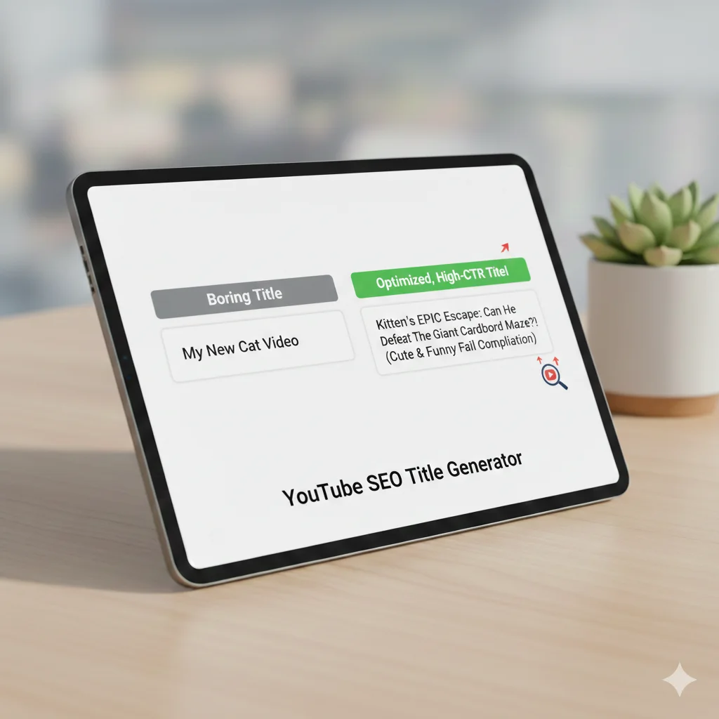 Writing clickable headlines with a YouTube SEO Title Generator