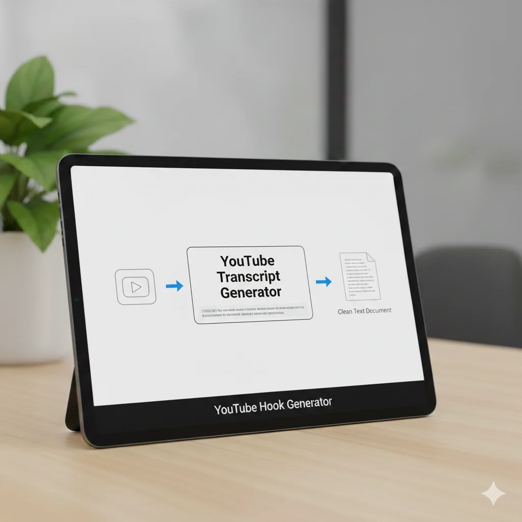Converting video to text with a YouTube Transcript Generator